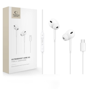 TECH-PROTECT ULTRABOOST TYPE-C EARPHONE CORE G3 WHITE
