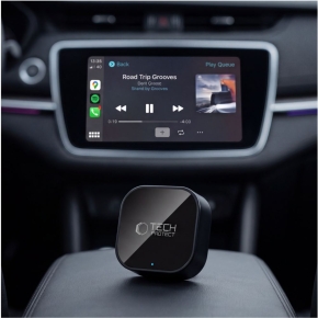 TECH-PROTECT ULTRABOOST CA01 APPLE CARPLAY  ANDROID AUTO ADAPTER USB BLUETOOTH 5.4 MATTE BLACK