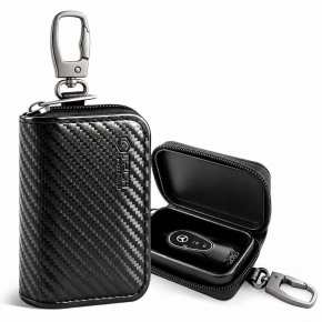 KLATKA FARADAYA TECH-PROTECT KLR300 POUCH KEYLESS RFID SIGNAL BLOCKER CASE CARBON