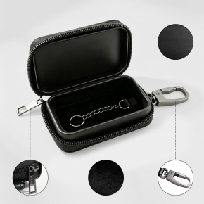 KLATKA FARADAYA TECH-PROTECT KLR300 POUCH KEYLESS RFID SIGNAL BLOCKER CASE CARBON