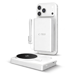 TECH-PROTECT PB40 LIFEMAG MAGSAFE POWER BANK 10000MAH 25W QI2.2 WHITESILVER