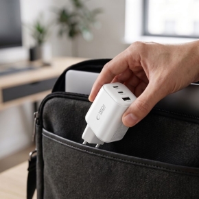 TECH-PROTECT NCA100W-GAN-AVS 3-PORT NETWORK CHARGER PD 3.2 100W  QC3.0 WHITE