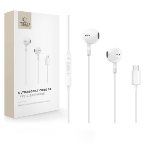 TECH-PROTECT ULTRABOOST TYPE-C EARPHONE CORE G4 WHITE