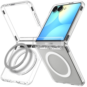 SPIGEN ULTRA HYBRID PRO MAGSAFE GALAXY Z FLIP 8 CLEARWHITE