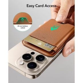 ESR CLASSIC RFID MAGNETIC WALLET MAGSAFE CARAMEL BROWN