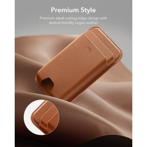 ESR CLASSIC RFID MAGNETIC WALLET MAGSAFE CARAMEL BROWN