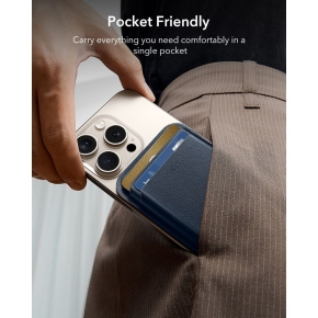 ESR CLASSIC RFID MAGNETIC WALLET MAGSAFE DARK BLUE