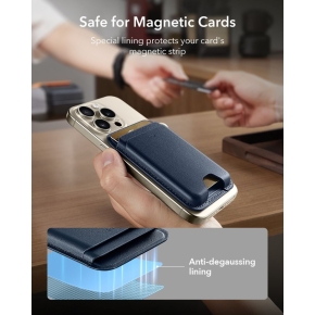 ESR CLASSIC RFID MAGNETIC WALLET MAGSAFE DARK BLUE