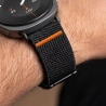 TECH-PROTECT NYLON CLASP SAMSUNG GALAXY WATCH 8  9  CLASSIC (40  44  46 MM) BLACK
