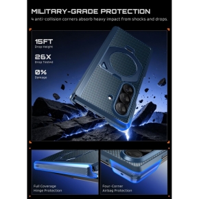 SUPCASE UB AERO MAGSAFE 2-SET GALAXY Z FOLD 8 ULTRA ARAMID BLUE