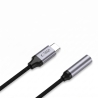 TECH-PROTECT ULTRABOOST ADAPTER USB-C TO MINI JACK 3.5MM DAC IRON GREY