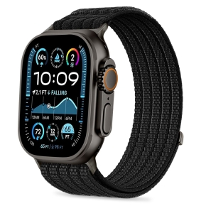 TECH-PROTECT NYLON SPORT APPLE WATCH 8  9  10  11  SE  ULTRA (44  45  46  49 MM) BLACK