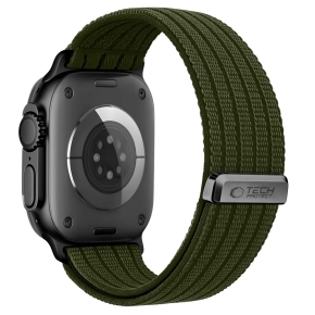 TECH-PROTECT NYLON SPORT APPLE WATCH 8 9 10 11 SE ULTRA (44 45 46 49 MM) MILITARY GREEN
