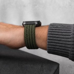 TECH-PROTECT NYLON SPORT APPLE WATCH 8  9  10  11  SE  ULTRA (44  45  46  49 MM) MILITARY GREEN