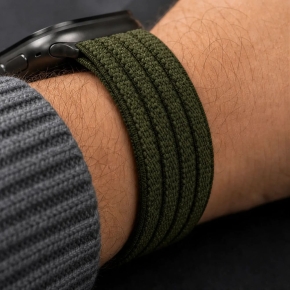 TECH-PROTECT NYLON SPORT APPLE WATCH 8  9  10  11  SE  ULTRA (44  45  46  49 MM) MILITARY GREEN