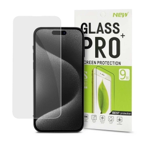 Tempered Glass 2.5D for Apple iPhone 15+ PAPER PACKING cutout