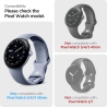 FOLIA HYDROŻELOWA SPIGEN ELITE SHIELD ”EZ FIT” 2-PACK GOOGLE PIXEL WATCH 3  4  5 (45 MM) CLEAR