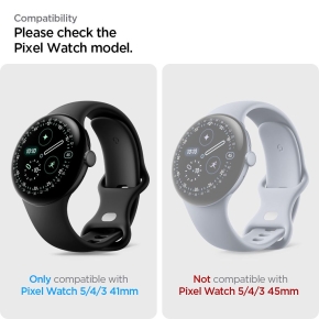 FOLIA HYDROŻELOWA SPIGEN ELITE SHIELD ”EZ FIT” 2-PACK GOOGLE PIXEL WATCH 3  4  5 (41 MM) CLEAR