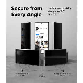 SZKŁO PRYWATYZUJĄCE RINGKE COVER DISPLAY EASY SLIDE 360 2-PACK GALAXY Z FOLD 8 ULTRA PRIVACY