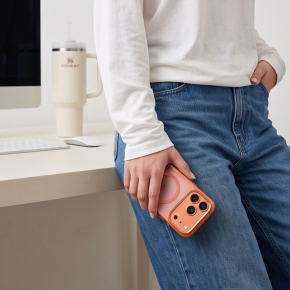 TECH-PROTECT MAGPEAK MAGSAFE CC IPHONE 17 PRO MAX  18 PRO MAX MATTE COSMIC ORANGE