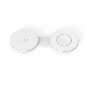 TECH-PROTECT A55 2IN1 MAGNETIC MAGSAFE WIRELESS CHARGER 25W QI2.2 WHITE