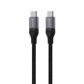 Kabel VIDVIE CB494 Type C/Type C 100W PD, 5A, 2m czarny BOX