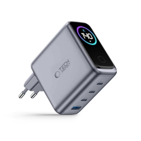 TECH-PROTECT POWERVISION NC140W-GAN 4-PORT NETWORK CHARGER PD 140W  QC3.0 DARK GREY