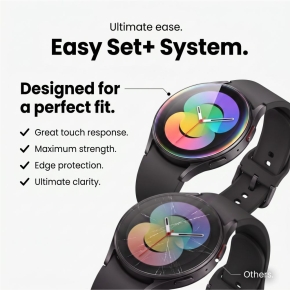 SZKŁO HARTOWANE TECH-PROTECT EASY SET+ 2-PACK SAMSUNG GALAXY WATCH 8  9 (44 MM) CLEAR