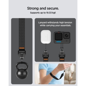 SPIGEN UNIVERSAL ADJUSTABLE LANYARD STRAP WRIST BLACK