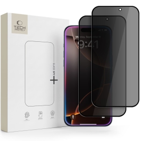SZKŁO PRYWATYZUJĄCE TECH-PROTECT GLASS SPY+ 2-PACK IPHONE 18 PRO PRIVACY