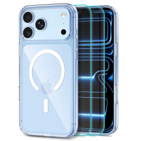 TECH-PROTECT FLEXAIR HYBRID MAGSAFE + GLASS 2-PACK IPHONE 17 PRO  18 PRO CLEAR