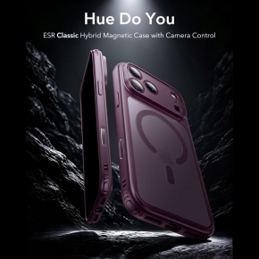 ESR CLASSIC HYBRID MAGSAFE IPHONE 17 PRO 18 PRO FROSTED DEEP BURGUNDY