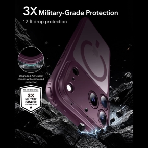 ESR CLASSIC HYBRID MAGSAFE IPHONE 17 PRO  18 PRO FROSTED DEEP BURGUNDY