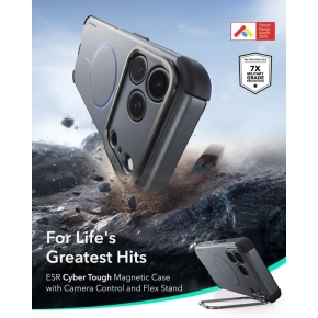 ESR CYBER TOUGH KICKSTAND MAGSAFE IPHONE 17 PRO  18 PRO GREY