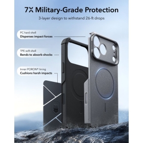 ESR CYBER TOUGH KICKSTAND MAGSAFE IPHONE 17 PRO  18 PRO GREY