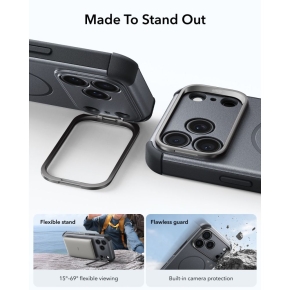 ESR CYBER TOUGH KICKSTAND MAGSAFE IPHONE 17 PRO  18 PRO GREY