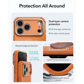 ESR CYBER TOUGH KICKSTAND MAGSAFE IPHONE 17 PRO  18 PRO ORANGE