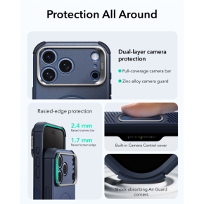 ESR CYBER TOUGH KICKSTAND MAGSAFE IPHONE 17 PRO MAX  18 PRO MAX BLUE