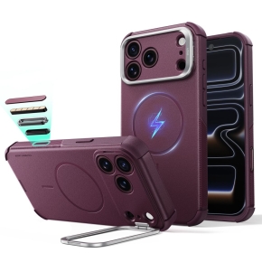ESR CYBER TOUGH KICKSTAND MAGSAFE IPHONE 17 PRO MAX 18 PRO MAX DEEP BURGUNDY