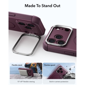 ESR CYBER TOUGH KICKSTAND MAGSAFE IPHONE 17 PRO MAX  18 PRO MAX DEEP BURGUNDY