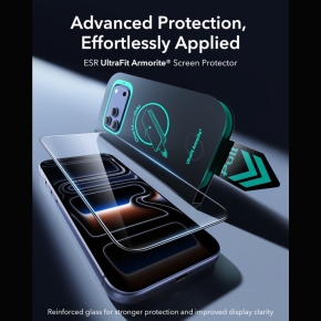 SZKŁO HARTOWANE ESR ULTRAFIT ARMORITE TEMPERED GLASS 2-PACK IPHONE 17 PRO  18 PRO BLACK