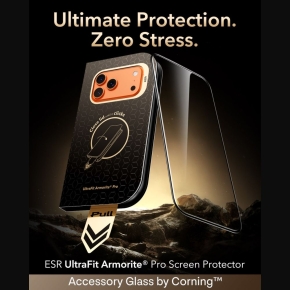 SZKŁO HARTOWANE ESR ULTRAFIT ARMORITE PRO TEMPERED GLASS IPHONE 17 PRO 18 PRO BLACK