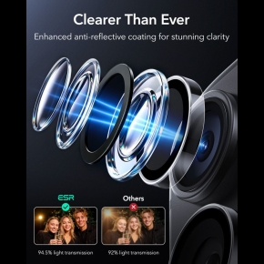 OSŁONA NA APARAT ESR ARMORITE CAMERA PROTECTOR IPHONE 18 PRO  18 PRO MAX CLEAR