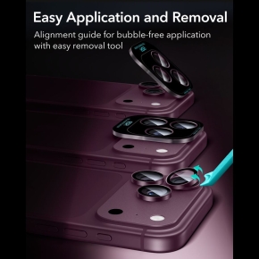 OSŁONA NA APARAT ESR ARMORITE CAMERA PROTECTOR IPHONE 18 PRO  18 PRO MAX DEEP BURGUNDY