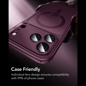OSŁONA NA APARAT ESR ARMORITE CAMERA PROTECTOR IPHONE 18 PRO  18 PRO MAX DEEP BURGUNDY