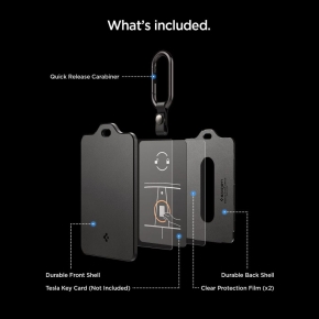 SPIGEN TO243 TESLA KEY CARD HOLDER BLACK