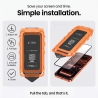 SZKŁO HARTOWANE TECH-PROTECT QUICK SET+ 2-PACK IPHONE 17 PRO  18 PRO BLACK