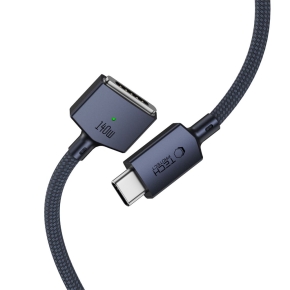 TECH-PROTECT MMC01 ULTRABOOST MAGNETIC MACBOOK CABLE USB-C TO MAGSAFE 3 140W 300CM MIDNIGHT BLUE