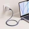 TECH-PROTECT MMC01 ULTRABOOST MAGNETISCHES MACBOOK-KABEL USB-C ZU MAGSAFE 3 140W 300CM MITTERNACHTBLAU