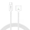 TECH-PROTECT MMC01 ULTRABOOST MAGNETISCHES MACBOOK-KABEL USB-C ZU MAGSAFE 3 140W 300CM WEISS